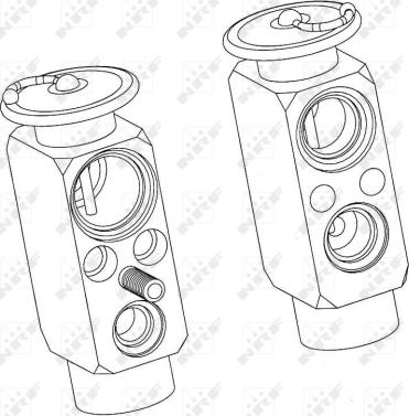 NRF 38396 - Expansion Valve, air conditioning autospares.lv