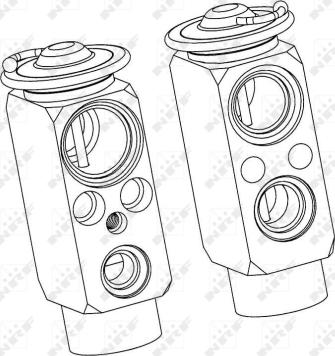 NRF 38359 - Expansion Valve, air conditioning autospares.lv