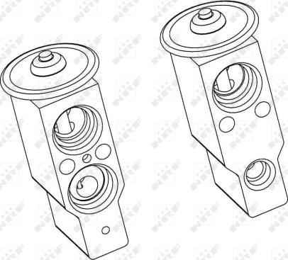 NRF 38364 - Expansion Valve, air conditioning autospares.lv