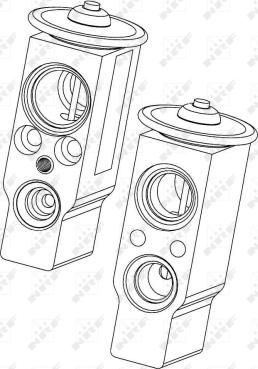 NRF 38374 - Expansion Valve, air conditioning autospares.lv