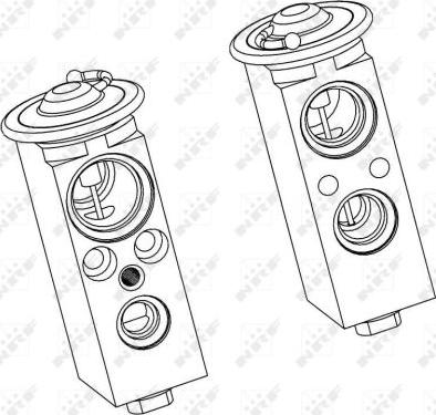 NRF 38377 - Expansion Valve, air conditioning autospares.lv