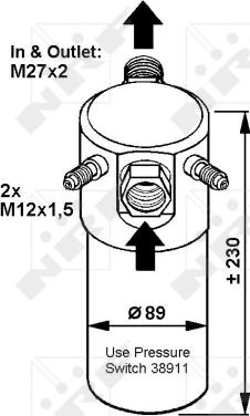 NRF 33064 - Dryer, air conditioning autospares.lv