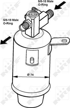 NRF 33018 - Dryer, air conditioning autospares.lv