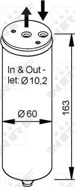 NRF 33023 - Dryer, air conditioning autospares.lv