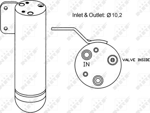 NRF 33151 - Dryer, air conditioning autospares.lv