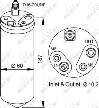 NRF 33152 - Dryer, air conditioning autospares.lv