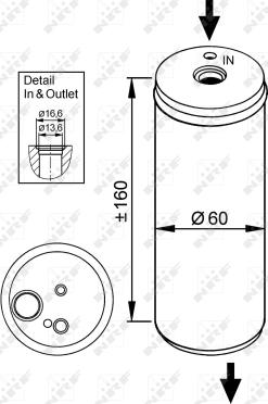 NRF 33114 - Dryer, air conditioning autospares.lv