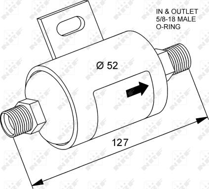 NRF 33117 - Dryer, air conditioning autospares.lv