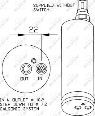 NRF 33181 - Dryer, air conditioning autospares.lv