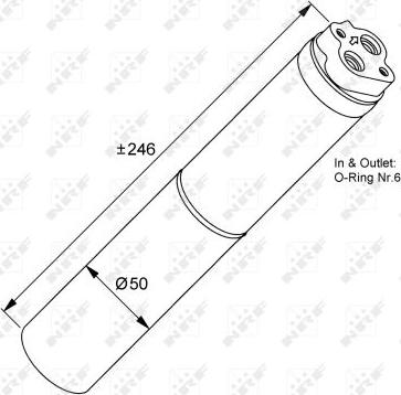 NRF 33133 - Dryer, air conditioning autospares.lv