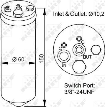 NRF 33137 - Dryer, air conditioning autospares.lv