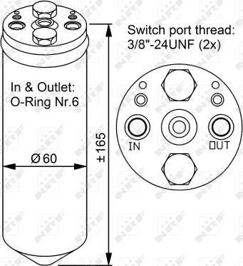 NRF 33125 - Dryer, air conditioning autospares.lv