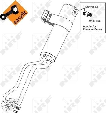 NRF 33369 - Dryer, air conditioning autospares.lv