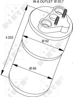 NRF 33318 - Dryer, air conditioning autospares.lv