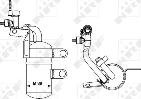 NRF 33290 - Dryer, air conditioning autospares.lv