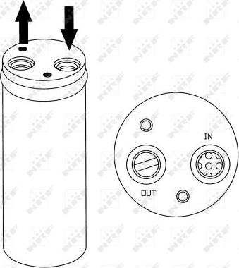 NRF 33208 - Dryer, air conditioning autospares.lv