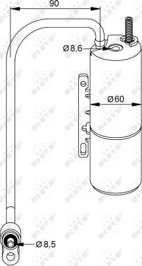 NRF 33202 - Dryer, air conditioning autospares.lv