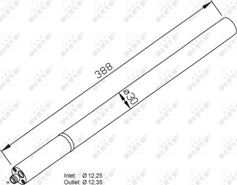 NRF 33213 - Dryer, air conditioning autospares.lv