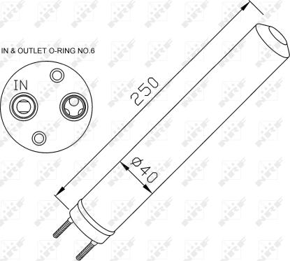 NRF 33286 - Dryer, air conditioning autospares.lv