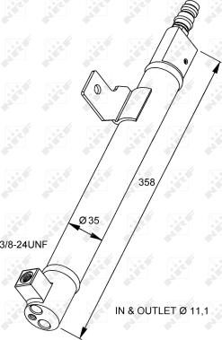 NRF 33281 - Dryer, air conditioning autospares.lv