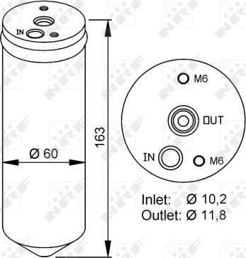 NRF 33222 - Dryer, air conditioning autospares.lv