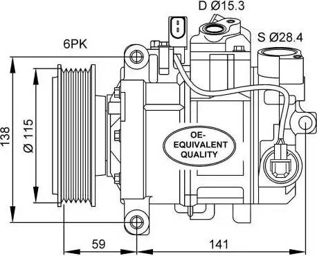 NRF 32462 - Compressor, air conditioning autospares.lv