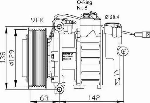 NRF 32413G - Compressor, air conditioning autospares.lv