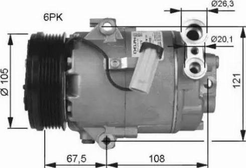 NRF 32480G - Compressor, air conditioning autospares.lv