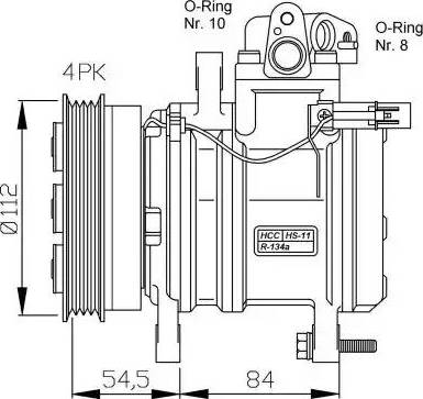NRF 32439G - Compressor, air conditioning autospares.lv