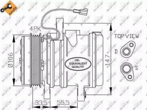 NRF 32436G - Compressor, air conditioning autospares.lv