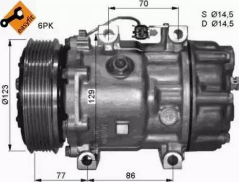 NRF 32430G - Compressor, air conditioning autospares.lv