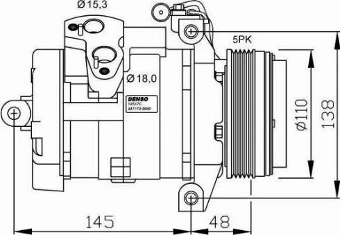 NRF 32432G - Compressor, air conditioning autospares.lv