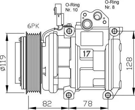 NRF 32437G - Compressor, air conditioning autospares.lv