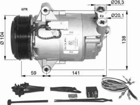 NRF 32427G - Compressor, air conditioning autospares.lv