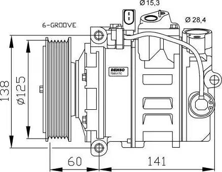 NRF 32509G - Compressor, air conditioning autospares.lv