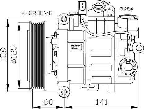 NRF 32512G - Compressor, air conditioning autospares.lv