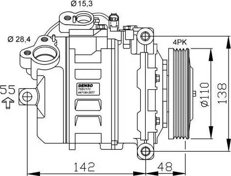 NRF 32531G - Compressor, air conditioning autospares.lv