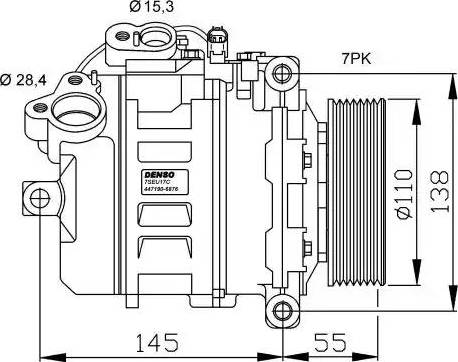 NRF 32524G - Compressor, air conditioning autospares.lv