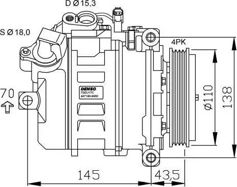 NRF 32520G - Compressor, air conditioning autospares.lv