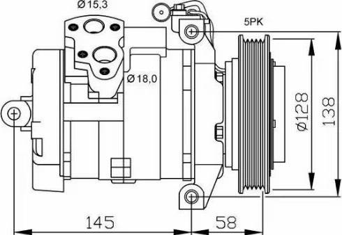 NRF 32697G - Compressor, air conditioning autospares.lv