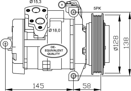 NRF 32697 - Compressor, air conditioning autospares.lv