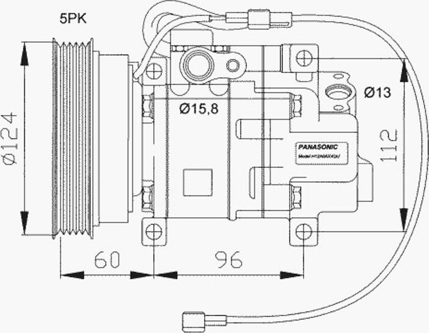 NRF 32099 - Compressor, air conditioning autospares.lv