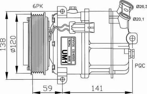 NRF 32191G - Compressor, air conditioning autospares.lv