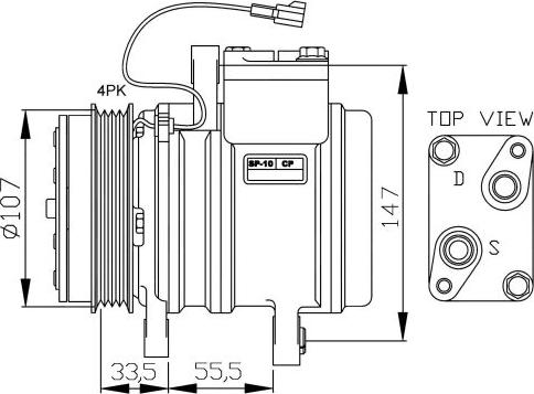 NRF  32143G - Compressor, air conditioning autospares.lv