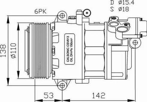 NRF 32184G - Compressor, air conditioning autospares.lv