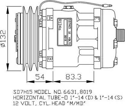 NRF 32138G - Compressor, air conditioning autospares.lv