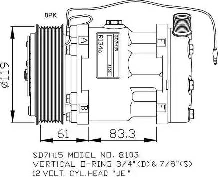 NRF 32875G - Compressor, air conditioning autospares.lv