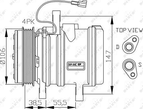 NRF 32871G - Compressor, air conditioning autospares.lv