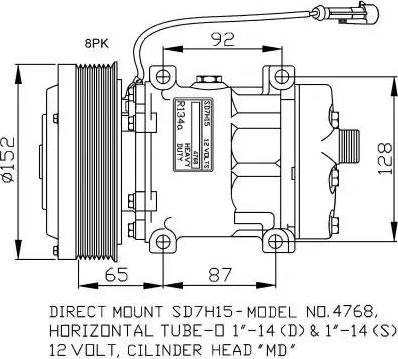 NRF 32877G - Compressor, air conditioning autospares.lv