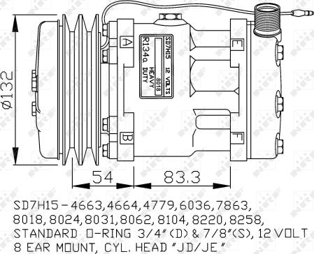 NRF 32238G - Compressor, air conditioning autospares.lv